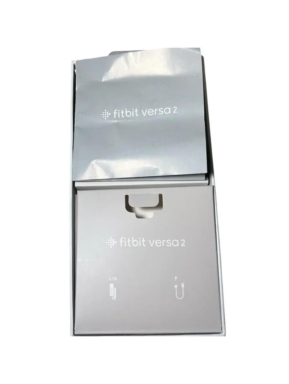 Fitbit Versa 2 Wristband Activity Tracker Grey (FB507BKBK) - Tested / Working